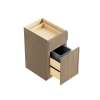 15-in x 24-in x 35-in Ready To Assemble Slim Shaker Single Trash Can Pull-Out Base Cabinet, Tan Wood, BWB15-RTA-FR02-TW