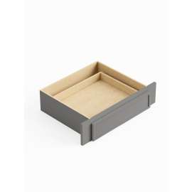 30-in x 21-in x 7-in Ready To Assemble Slim Shaker Desk Knee Drawer, Light Grey, DKD30-FR02-LG