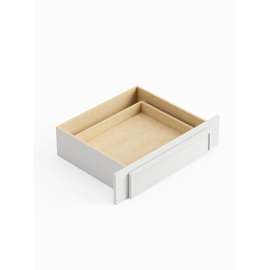36-in x 21-in x 7-in Ready To Assemble Slim Shaker Knee Drawer, White, VKD36-FR02-WH