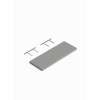 36-in x 11-in x 1-in Floating Shelf, Light Grey, FS36-LG