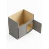 36-in x 24-in x 35-in Ready To Assemble Slim Shaker Farm Sink Base Cabinet, Light Grey, FSB36-RTA-FR02-LG