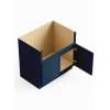 36-in x 24-in x 35-in Ready To Assemble Slim Shaker Farm Sink Base Cabinet, Navy Blue, FSB36-RTA-FR02-NB