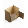 36-in x 24-in x 35-in Ready To Assemble Slim Shaker Farm Sink Base Cabinet, Tan Wood, FSB36-RTA-FR02-TW