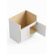 30-in x 24-in x 35-in Ready To Assemble Shaker Farm Sink Base Cabinet, White, FSB30