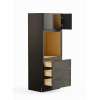 33-in x 24-in x 84-in Ready To Assemble Slim Shaker Tall Oven Cabinet, Smokey Grey, O338424-RTA-FR02-SG