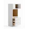 33-in x 24-in x 84-in Ready To Assemble Slim Shaker Tall Oven Cabinet, White, O338424-RTA-FR02-WH