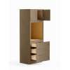 33-in x 24-in x 84-in Ready To Assemble Shaker Tall Oven Cabinet, Tan Wood, O338424-RTA-FR01-TW