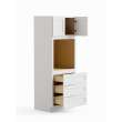 33-in x 24-in x 84-in Ready To Assemble Shaker Tall Oven Cabinet, White, O338424-RTA-FR01-WH