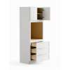 30-in x 24-in x 90-in Ready To Assemble Slim Shaker Tall Oven Cabinet, White, O309024-RTA-FR02-WH