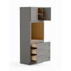 33-in x 24-in x 90-in Ready To Assemble Shaker Tall Oven Cabinet, Light Grey, O339024-RTA-FR01-LG
