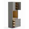 33-in x 24-in x 96-in Ready To Assemble Shaker Tall Oven Cabinet, Light Grey, O339624-RTA-FR01-LG