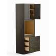 33-in x 24-in x 96-in Ready To Assemble Shaker Tall Oven Cabinet, Smokey Grey, O339624-RTA-FR01-SG