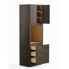 33-in x 24-in x 96-in Ready To Assemble Slim Shaker Tall Oven Cabinet, Smokey Grey, O339624-RTA-FR02-SG