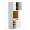 33-in x 24-in x 96-in Ready To Assemble Slim Shaker Tall Oven Cabinet, White, O339624-RTA-FR02-WH
