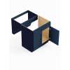 30-in x 24-in x 33-in Ready To Assemble Shaker ADA Sink Base Cabinet, Navy Blue, SB30-ADA-RTA-FR01-NB
