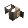 36-in x 24-in x 33-in Ready To Assemble Slim Shaker ADA Sink Base Cabinet, Smokey Grey, SB36-ADA-RTA-FR02-SG