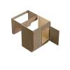 36-in x 24-in x 33-in Ready To Assemble Slim Shaker ADA Sink Base Cabinet, Tan Wood, SB36-ADA-RTA-FR02-TW