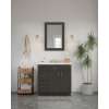 24-in x 34-in Shaker Framed Vanity Mirror, Smokey Grey, VM2434-MR-FR01-SG