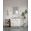 24-in x 34-in Slim Shaker Framed Vanity Mirror, White, VM2434-MR-FR02-WH