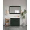 48-in x 34-in Shaker Framed Vanity Mirror, Green, VM4834-MR-FR01-GR