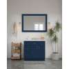 48-in x 34-in Shaker Framed Vanity Mirror, Navy Blue, VM4834-MR-FR01-NB