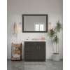 48-in x 34-in Shaker Framed Vanity Mirror, Smokey Grey, VM4834-MR-FR01-SG