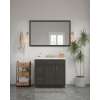 54-in x 34-in Slim Shaker Framed Vanity Mirror, Smokey Grey, VM5434-MR-FR02-SG