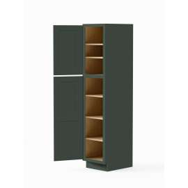 18-in x 24-in x 84-in Ready To Assemble Shaker Two Door Tall Utility Cabinet, Green, U188424-RTA-FR01-GR
