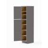 18-in x 24-in x 90-in Ready To Assemble Shaker Two Door Tall Utility Cabinet, Light Grey, U189024-RTA-FR01-LG