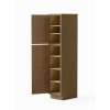 18-in x 24-in x 90-in Ready To Assemble Shaker Two Door Tall Utility Cabinet, Tan Wood, U189024-RTA-FR01-TW
