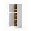 18-in x 24-in x 90-in Ready To Assemble Shaker Two Door Tall Utility Cabinet, White, U189024-RTA-FR01-WH