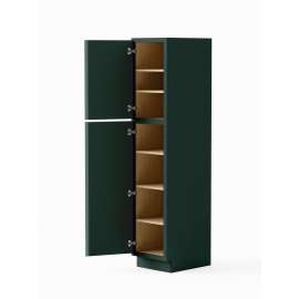 18-in x 24-in x 90-in Ready To Assemble Slim Shaker Two Door Tall Utility Cabinet, Green, U189024-RTA-FR02-GR