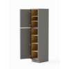 18-in x 24-in x 90-in Ready To Assemble Slim Shaker Two Door Tall Utility Cabinet, Light Grey, U189024-RTA-FR02-LG