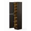 18-in x 24-in x 96-in Ready To Assemble Slim Shaker Two Door Tall Utility Cabinet, Smokey Grey, U189624-RTA-FR02-SG