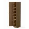 18-in x 24-in x 96-in Ready To Assemble Slim Shaker Two Door Tall Utility Cabinet, Tan Wood, U189624-RTA-FR02-TW