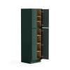 30-in x 24-in x 84-in Ready To Assemble Slim Shaker Four Door Tall Utility Cabinet, Green, U308424-RTA-FR02-GR