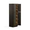 30-in x 24-in x 84-in Ready To Assemble Slim Shaker Four Door Tall Utility Cabinet, Smokey Grey, U308424-RTA-FR02-SG