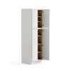 30-in x 24-in x 84-in Ready To Assemble Slim Shaker Four Door Tall Utility Cabinet, White, U308424-RTA-FR02-WH