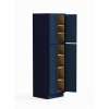 30-in x 24-in x 90-in Ready To Assemble Shaker Four Door Tall Utility Cabinet, Navy Blue, U309024-RTA-FR01-NB
