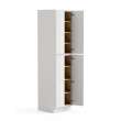 30-in x 24-in x 96-in Ready To Assemble Slim Shaker Four Door Tall Utility Cabinet, White, U309624-RTA-FR02-WH