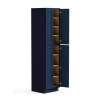 24-in x 24-in x 96-in Ready To Assemble Shaker Four Door Tall Utility Cabinet, Navy Blue, U249624-RTA-FR01-NB