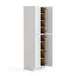 24-in x 24-in x 96-in Ready To Assemble Shaker Four Door Tall Utility Cabinet, White, U249624-RTA-FR01-WH