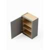 9-in x 12-in x 30-in Ready To Assemble Shaker Single Door Wall Cabinet, Light Grey, W0930-RTA-FR01-LG