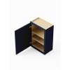9-in x 12-in x 30-in Ready To Assemble Shaker Single Door Wall Cabinet, Navy Blue, W0930-RTA-FR01-NB