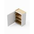9-in x 12-in x 30-in Ready To Assemble Shaker Single Door Wall Cabinet, White, W0930-RTA-FR01-WH