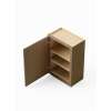 9-in x 12-in x 36-in Ready To Assemble Slim Shaker Single Door Wall Cabinet, Tan Wood, W0936-RTA-FR02-TW