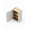 9-in x 12-in x 36-in Ready To Assemble Slim Shaker Single Door Wall Cabinet, White, W0936-RTA-FR02-WH