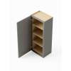 15-in x 12-in x 42-in Ready To Assemble Shaker Single Door Wall Cabinet, Light Grey, W1542-RTA-FR01-LG