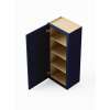 15-in x 12-in x 42-in Ready To Assemble Shaker Single Door Wall Cabinet, Navy Blue, W1542-RTA-FR01-NB