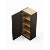 15-in x 12-in x 42-in Ready To Assemble Shaker Single Door Wall Cabinet, Smokey Grey, W1542-RTA-FR01-SG